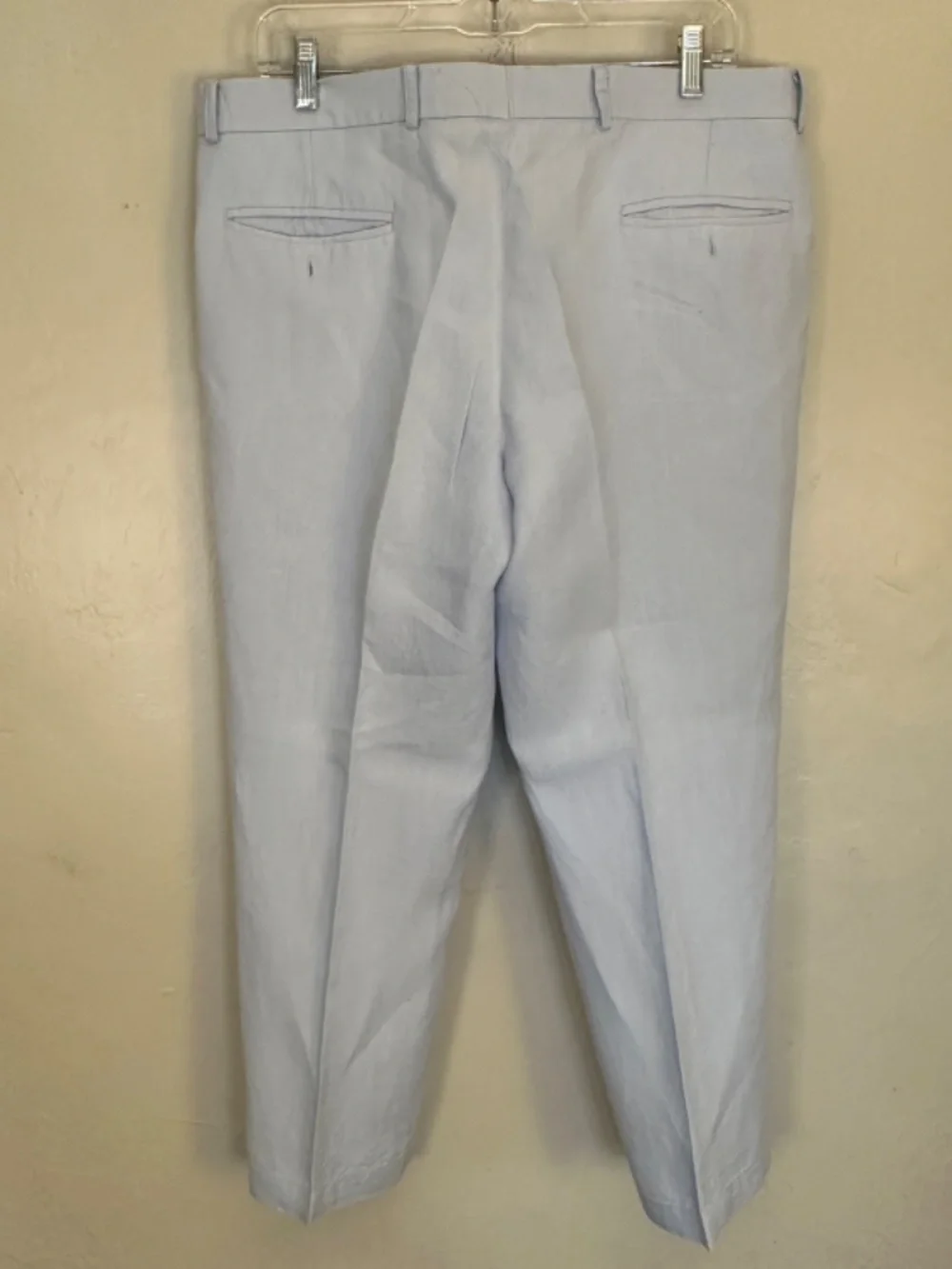 Tophat Light Blue Linen Pants 34